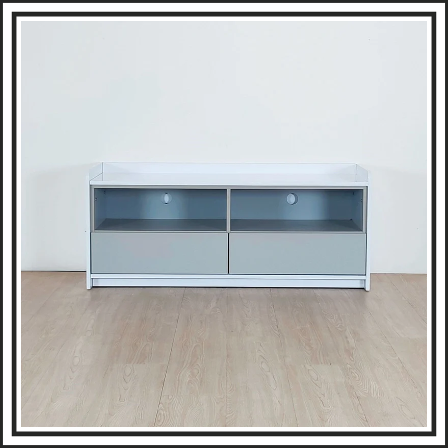 4FT High Gloss White Cabinet
