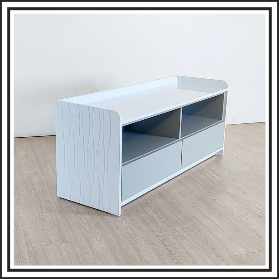 4FT High Gloss White Cabinet