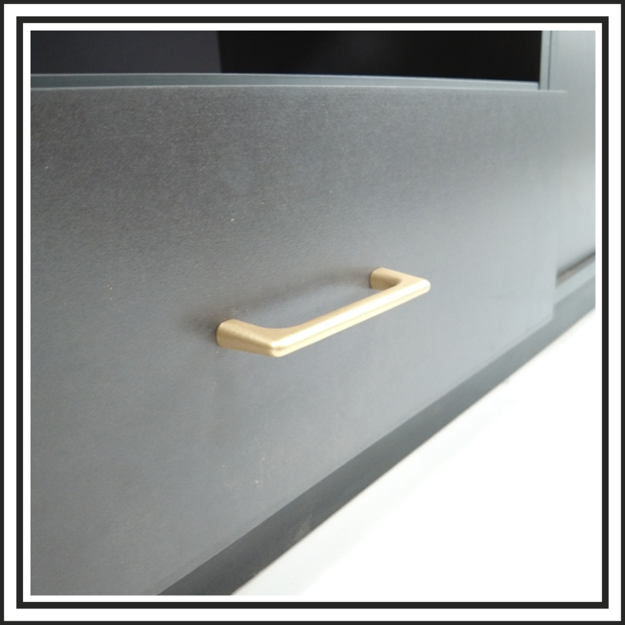 8FT Golden Black Cabinet