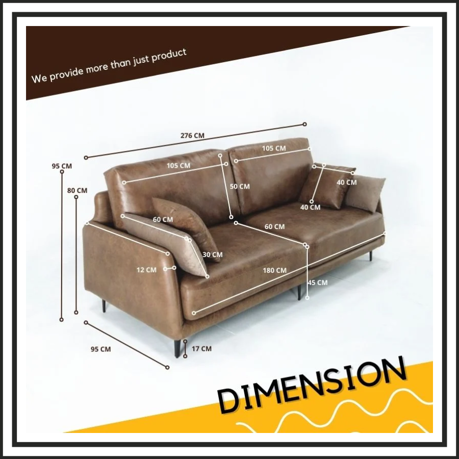 Leather Tech Fabric Sofa