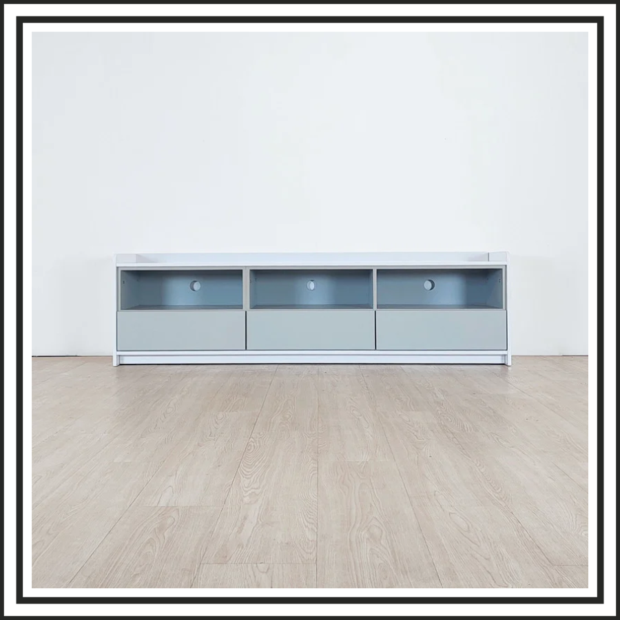 6FT High Gloss White Cabinet